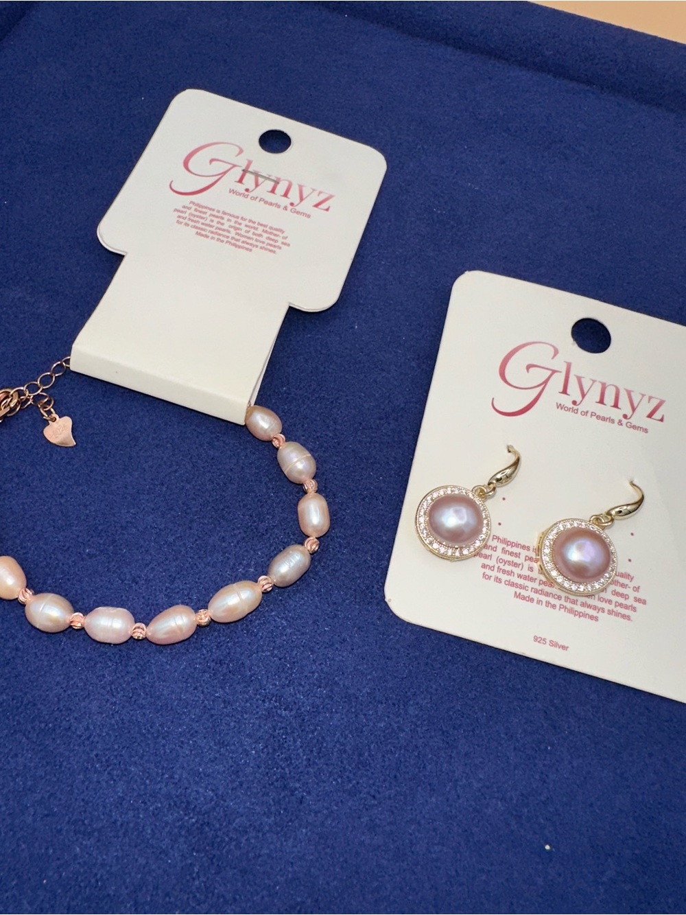 NWT Glynyz Freshwater Pearl Jewelry set from Kultura Filipino